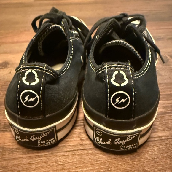 Converse Fragment Design x Moncler x Chuck 70 Low Black size mens 6,5 womens 7,5 - Picture 6 of 10